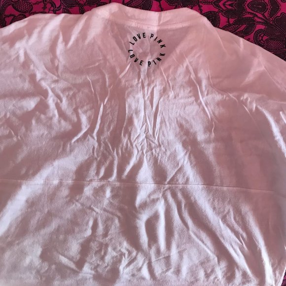 NWOT PINK Lace-up Sweater - Picture 3 of 3